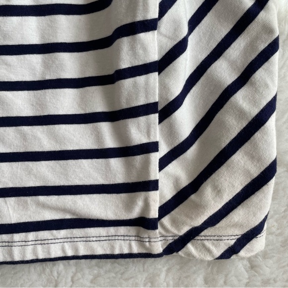 Navy stripe bustier top pinup vintage style  crop tank - Picture 4 of 4